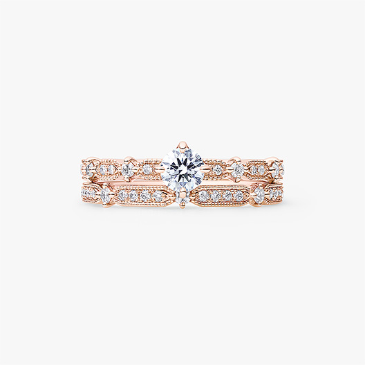 クロシェ L1124-LM3816｜セットリング｜結婚指輪・婚約指輪